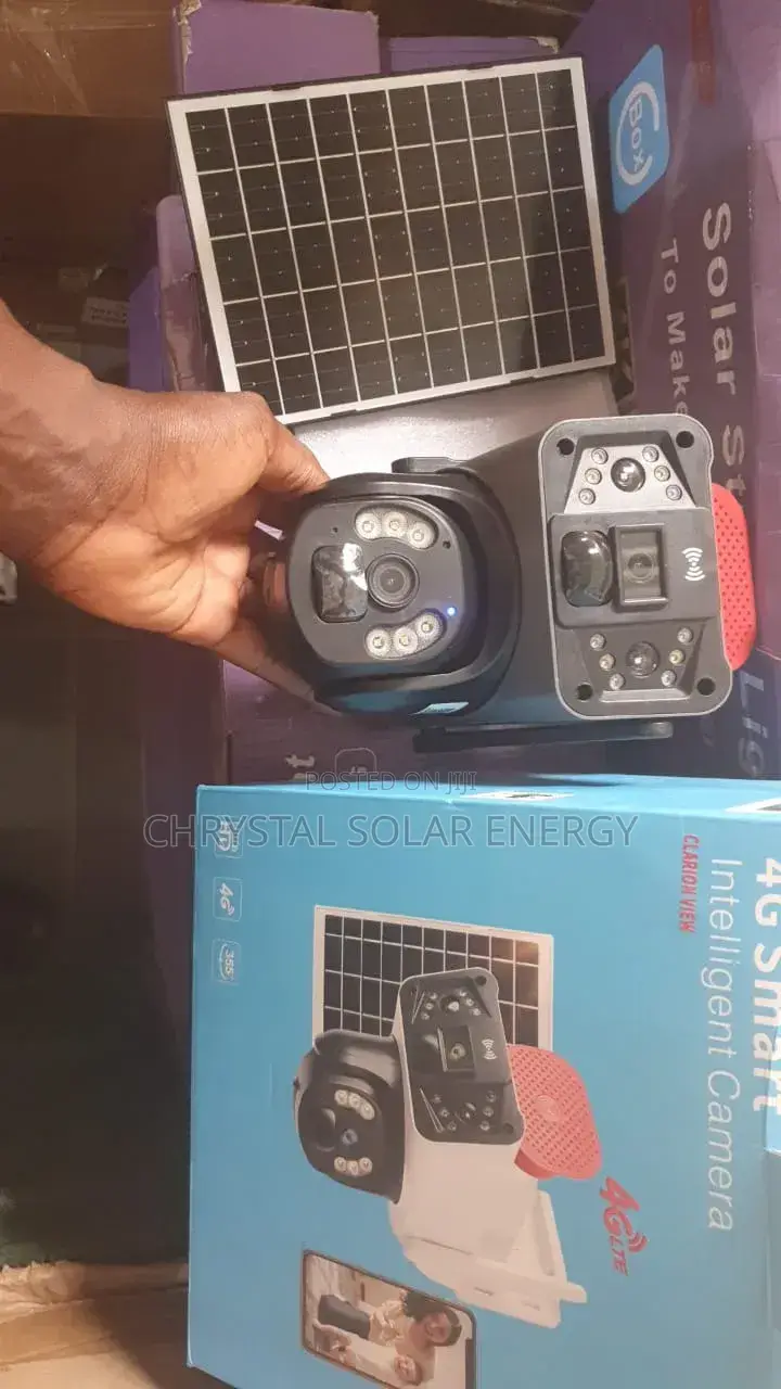 Uhd4k 2in1 Dual Lens Security CCTV Solar Camera With Mobile Control