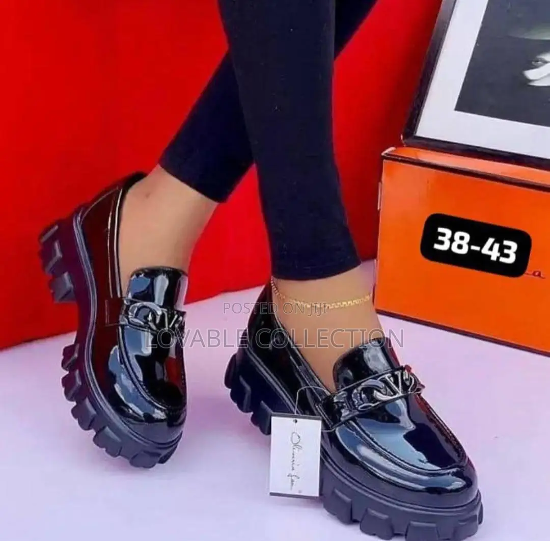 Olivia Fan Chunky Platform Loafers