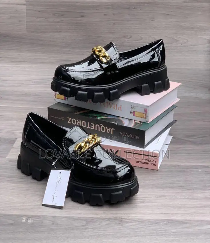 Olivia Fan Chunky Platform Loafers