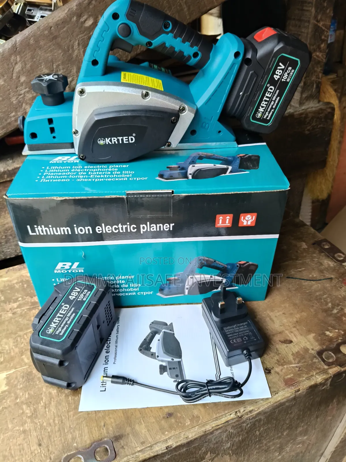 Krted Brushless Cordless Electric Planer