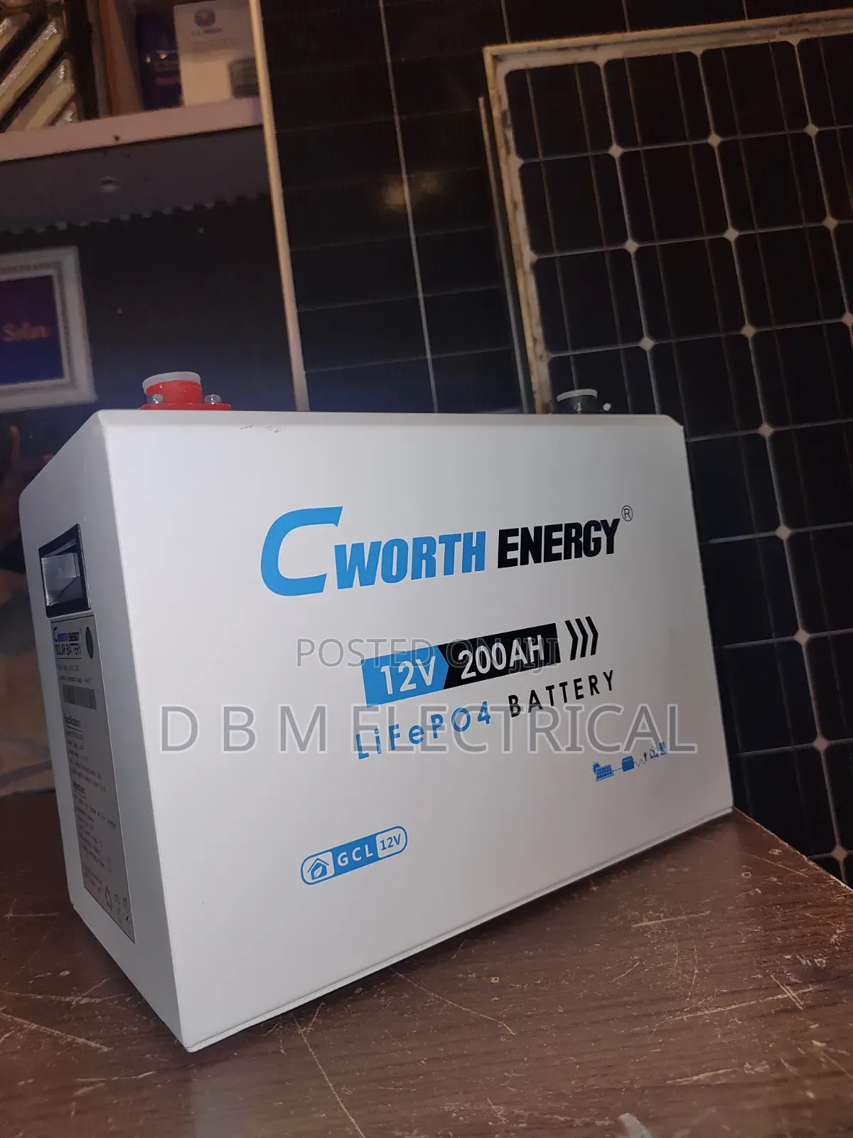 Cworth Solar Lithium Battery 200ah 2.5kwh 12v