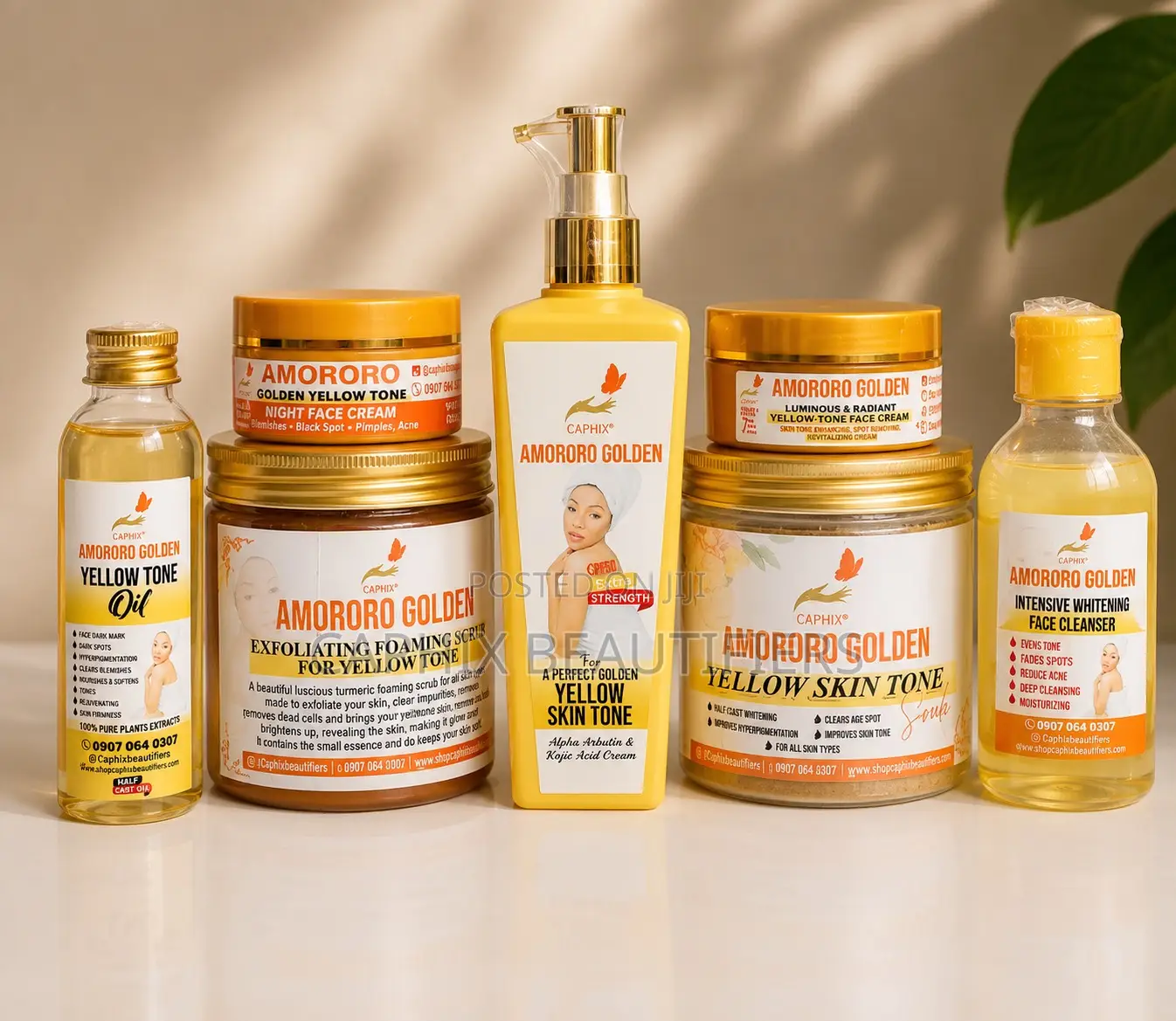 Amororo Golden Yellow Tone Medium Set
