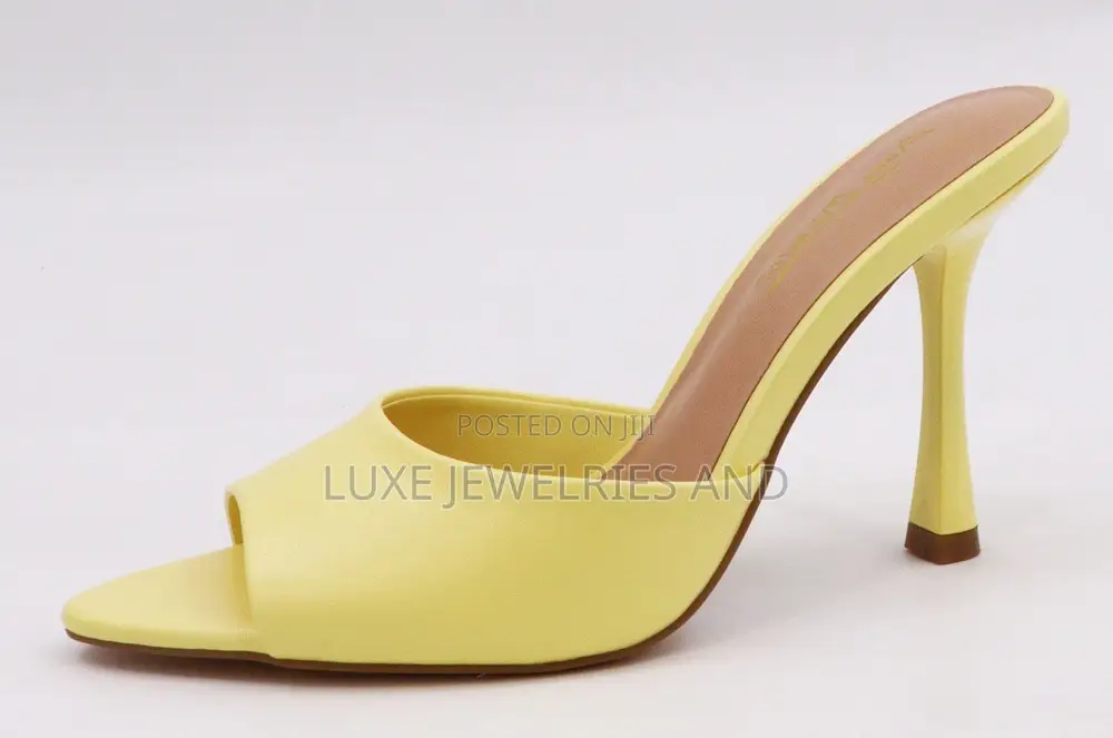 Anne Michelle Mule Heel Slippers, Quality and Boxed (Us Brand)