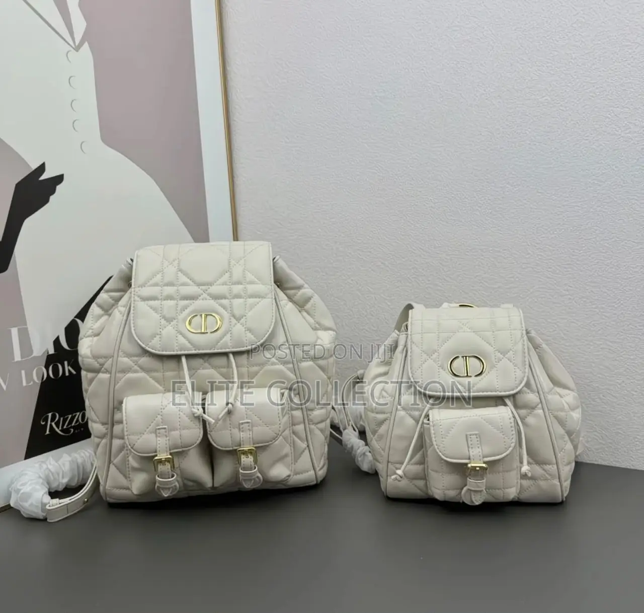 Dior Backpack Luxury Quality Nude Color Luxe! Big Size Available