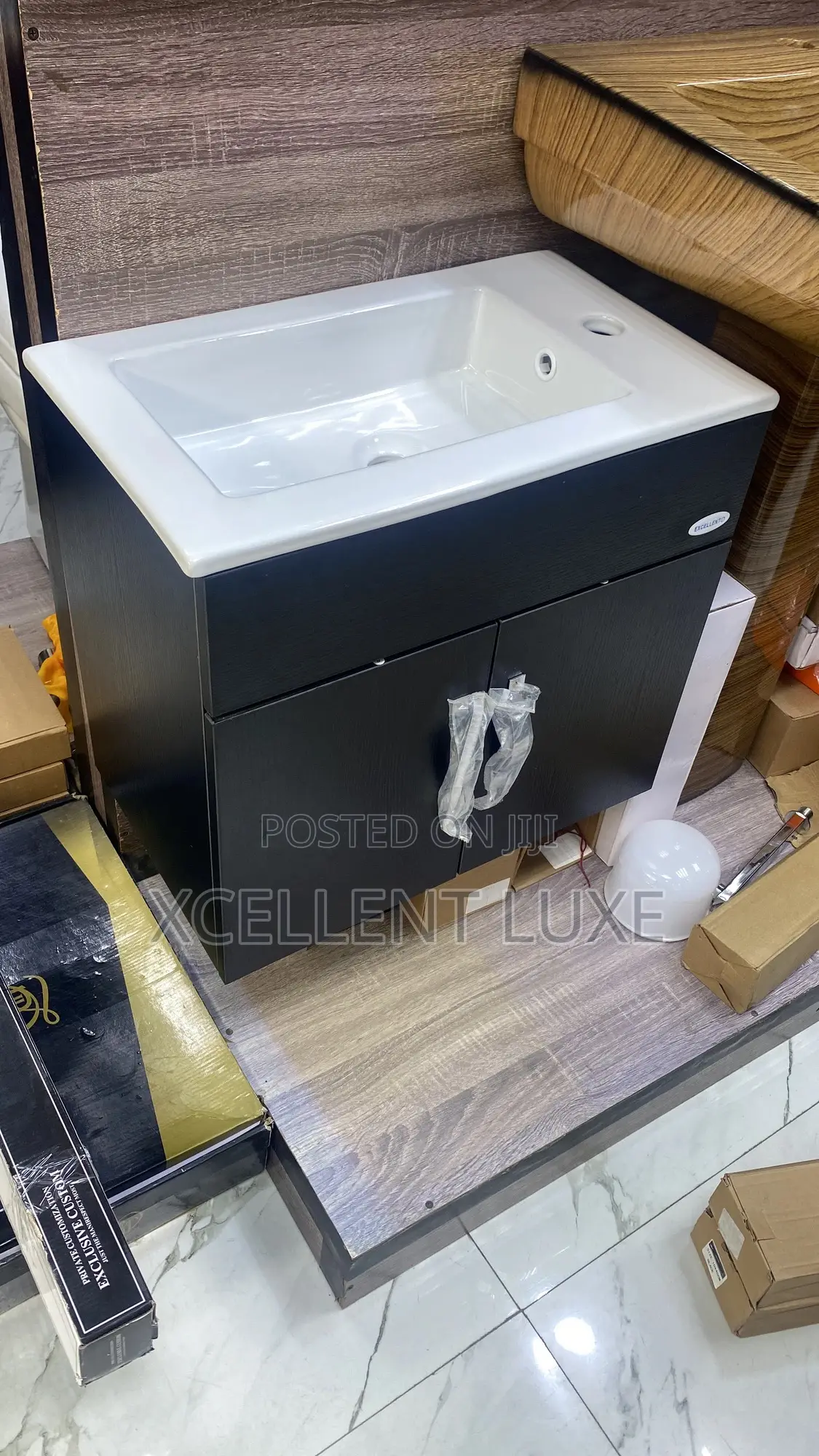 Cabinet Wash Hand Basin Matt Black