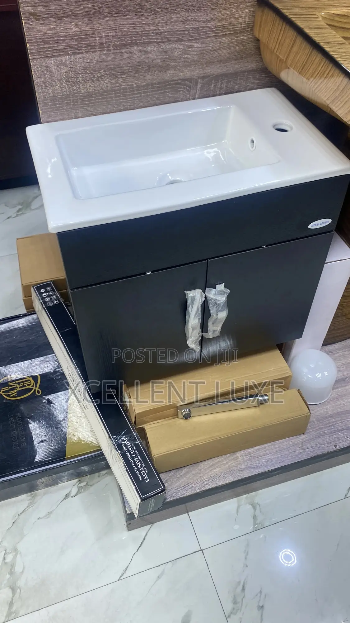 Cabinet Wash Hand Basin Matt Black