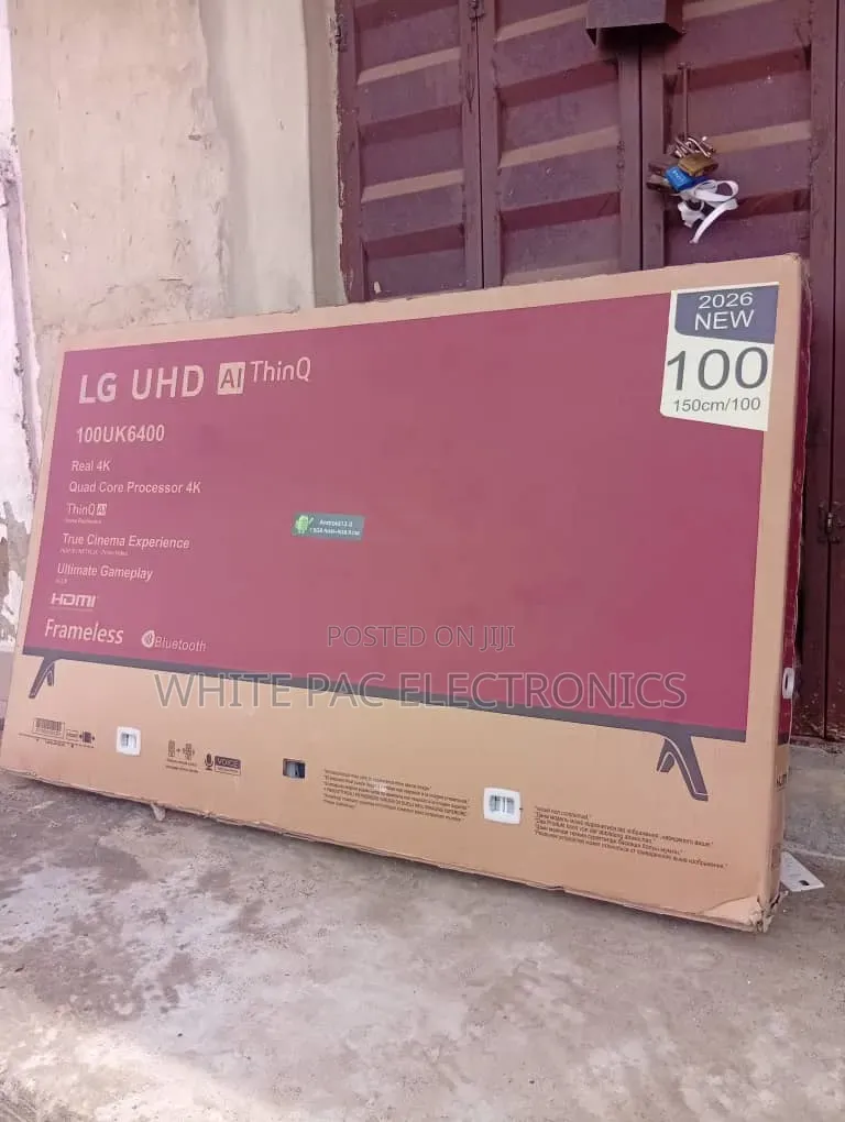 New Lg 100"Inch Uhd Android Smart Flameless Tv App Play Store>2 Yrs