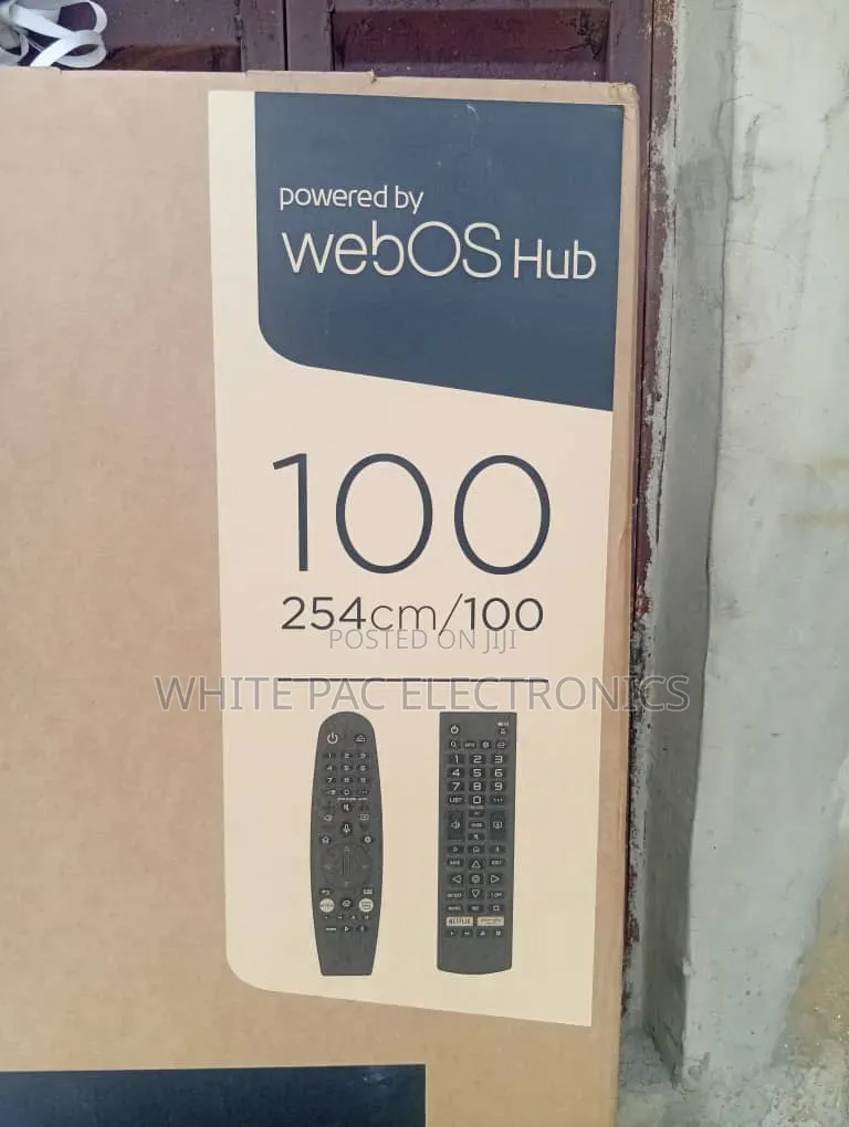 Lg 100"Inch Ai Thinq Webos Smart Flameless Tv Magic Remote >2 Yrs