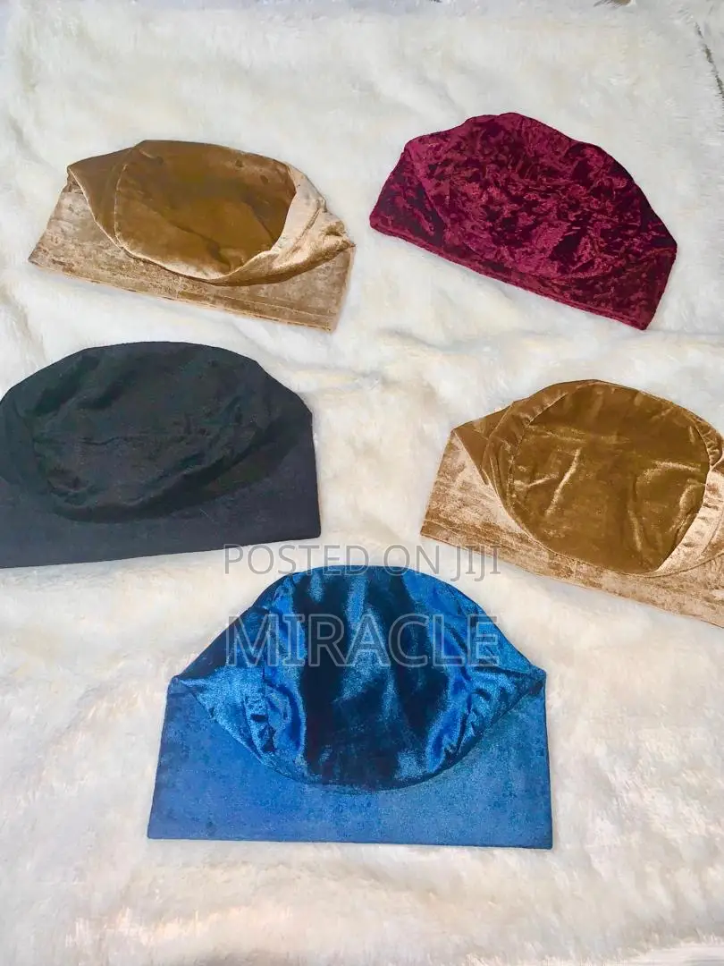 Plain Velvet Yoruba Cap
