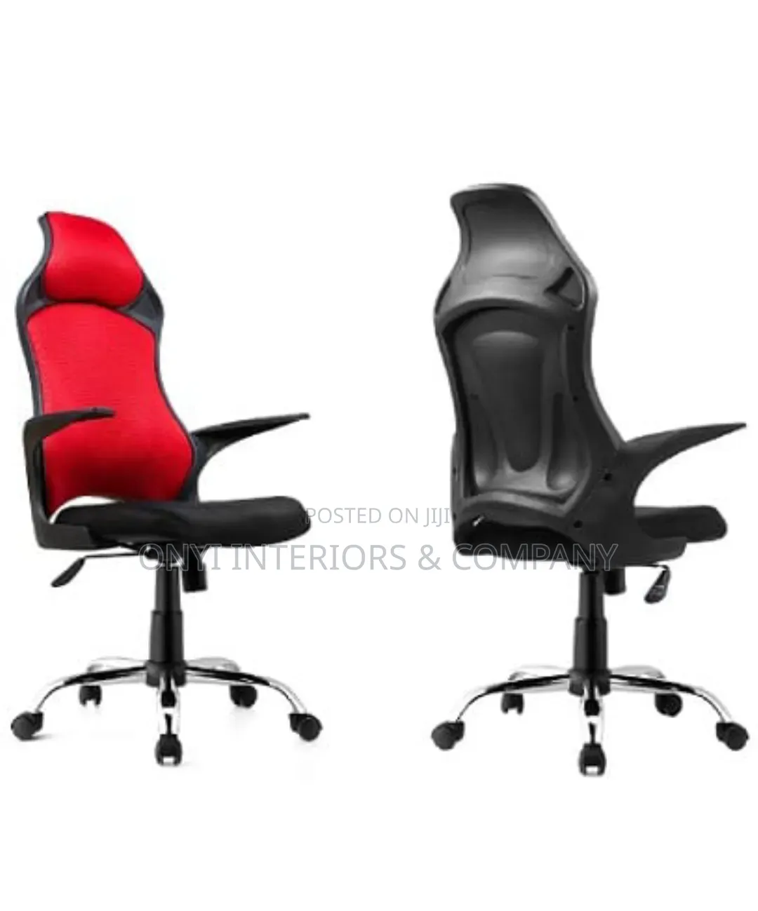 Ergonomic Swivel Mesh High Back Chair With (Headrest)