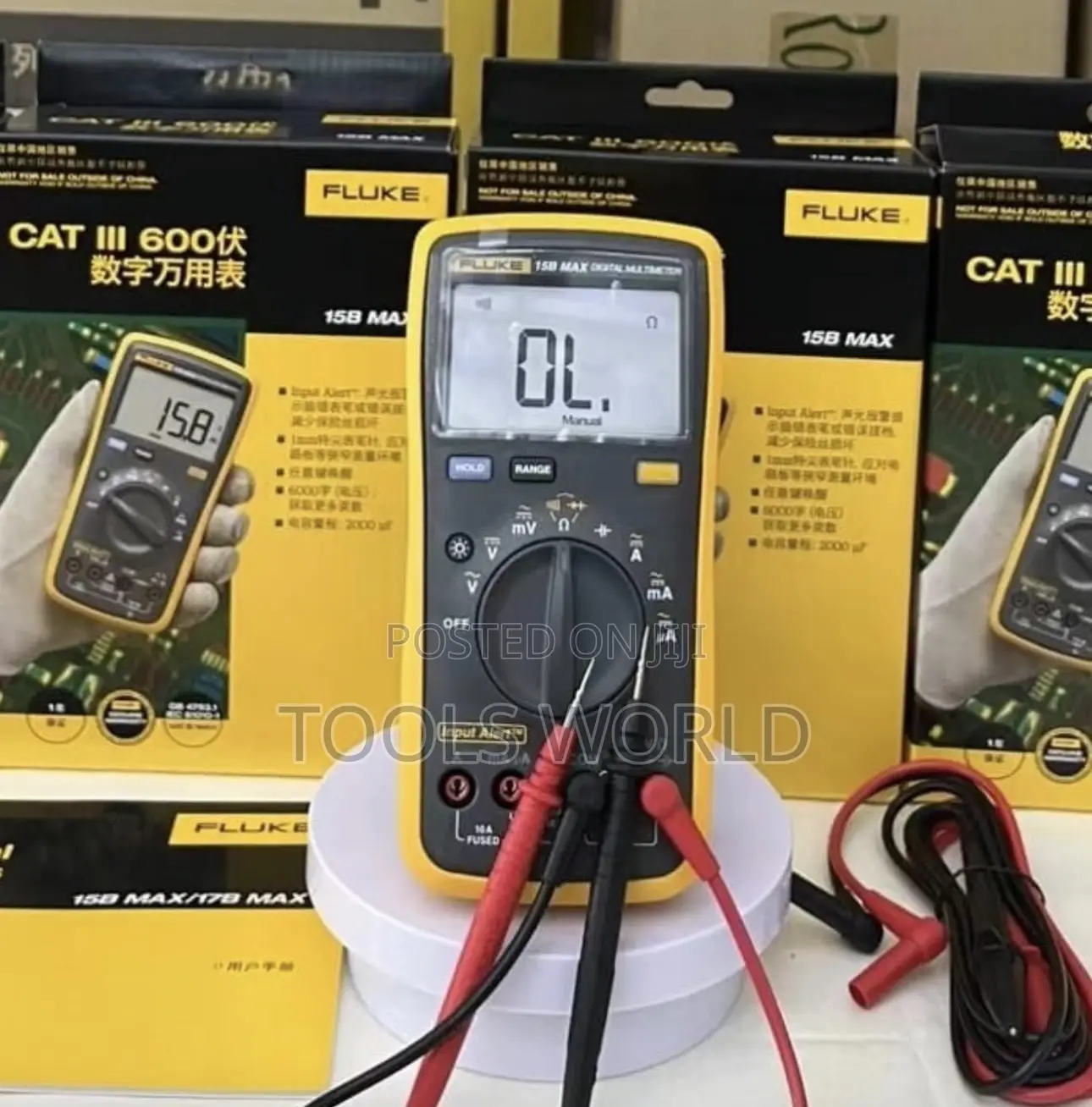 Professional Fluke 15b Max Digital Multimeter – Cat Iii 600v