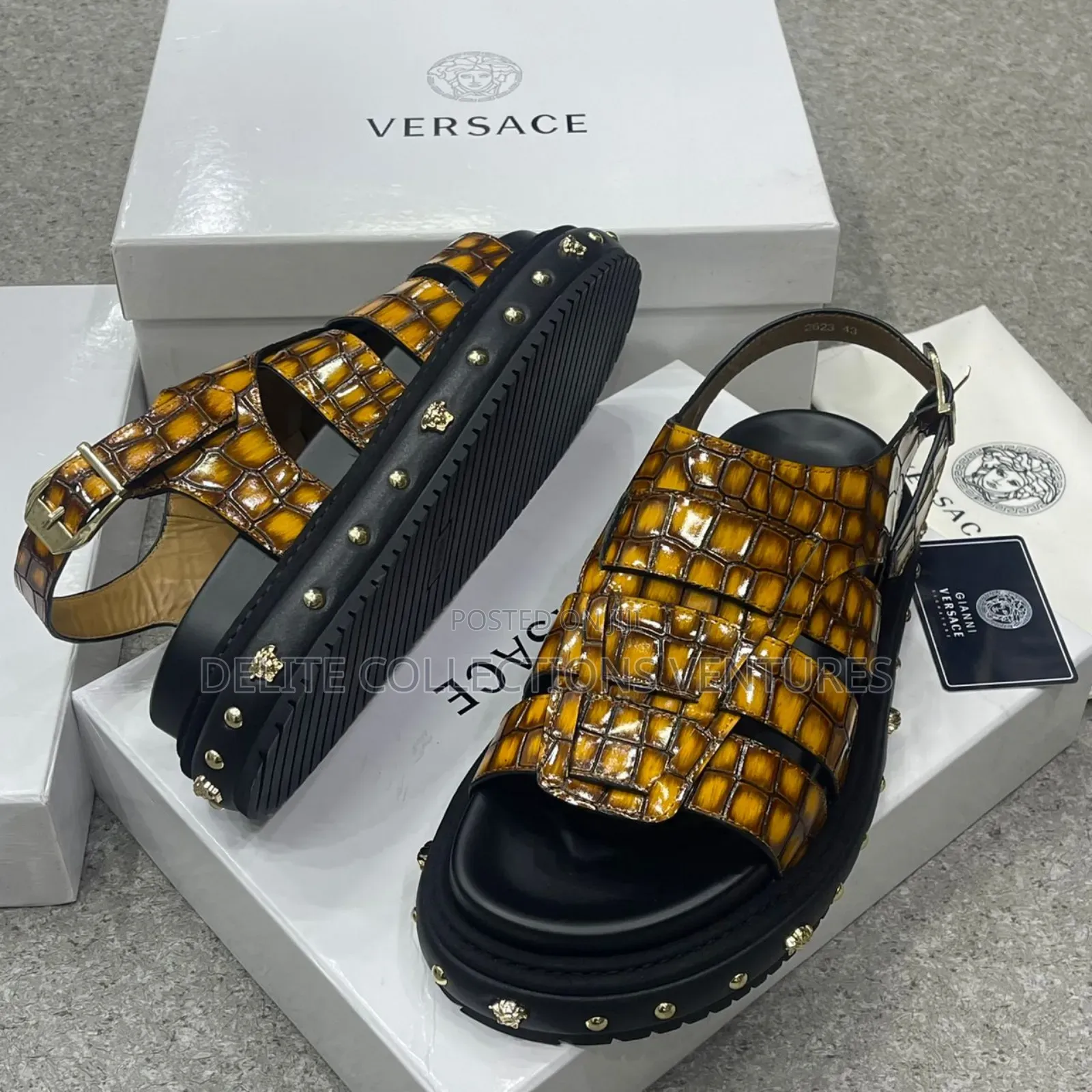 High Quality Luxury Versace Sandals Now Available