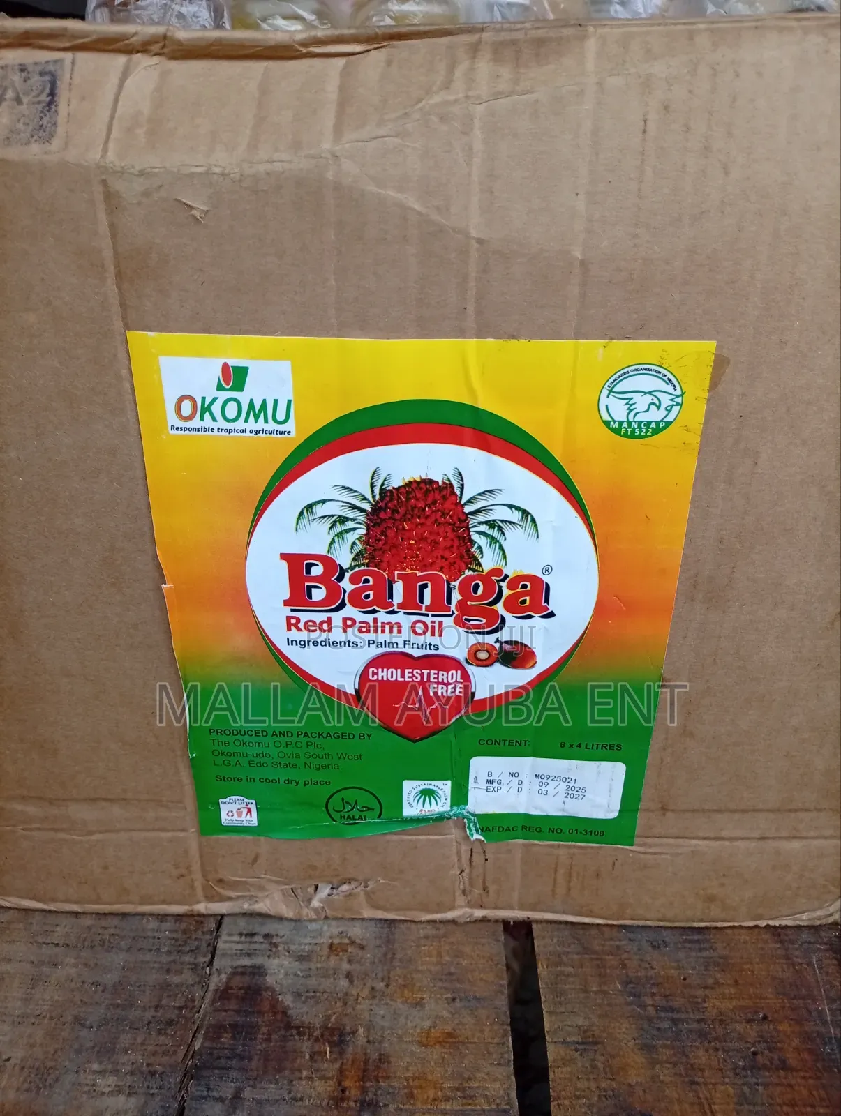 Banga Oil, 2ltrsx6