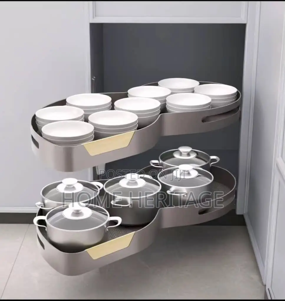 New Design Magic Corner – Grey Steel With Brown Aluminium Finish