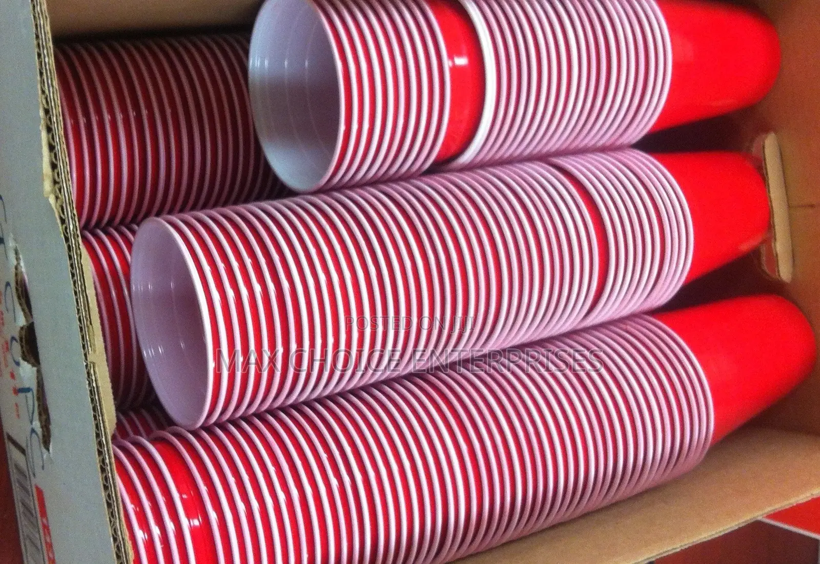 50 Pieces Red Disposable Cups