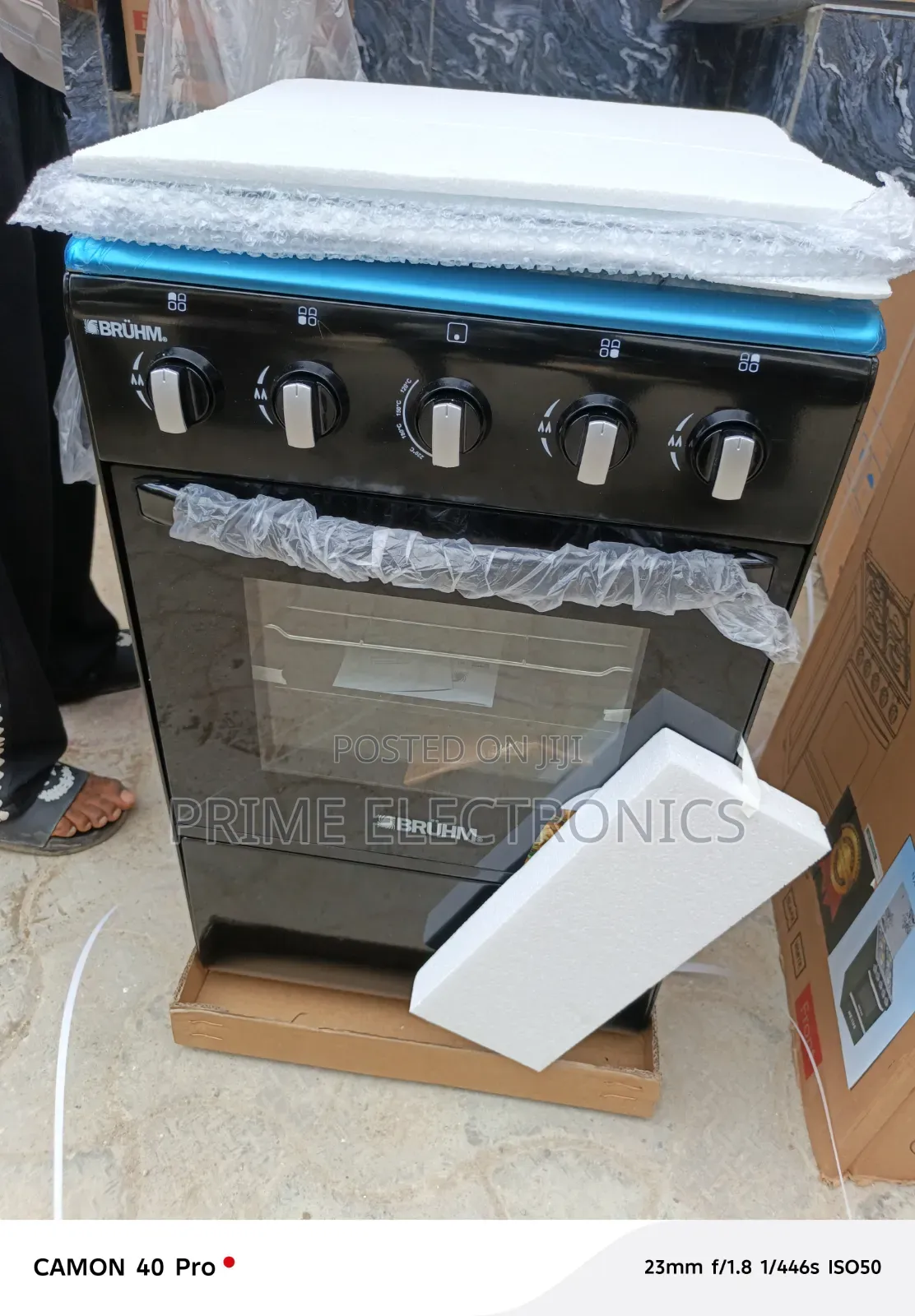 Bruhm Standing Gas Cooker 4 Burner