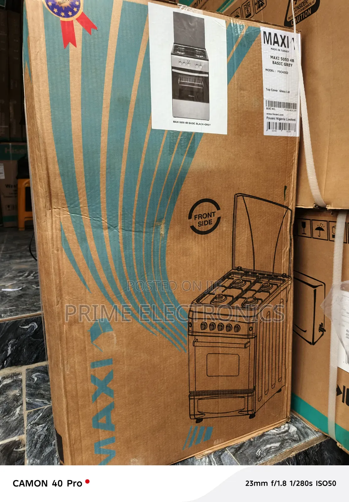 Maxi Standing Gas Cooker 4 Burner