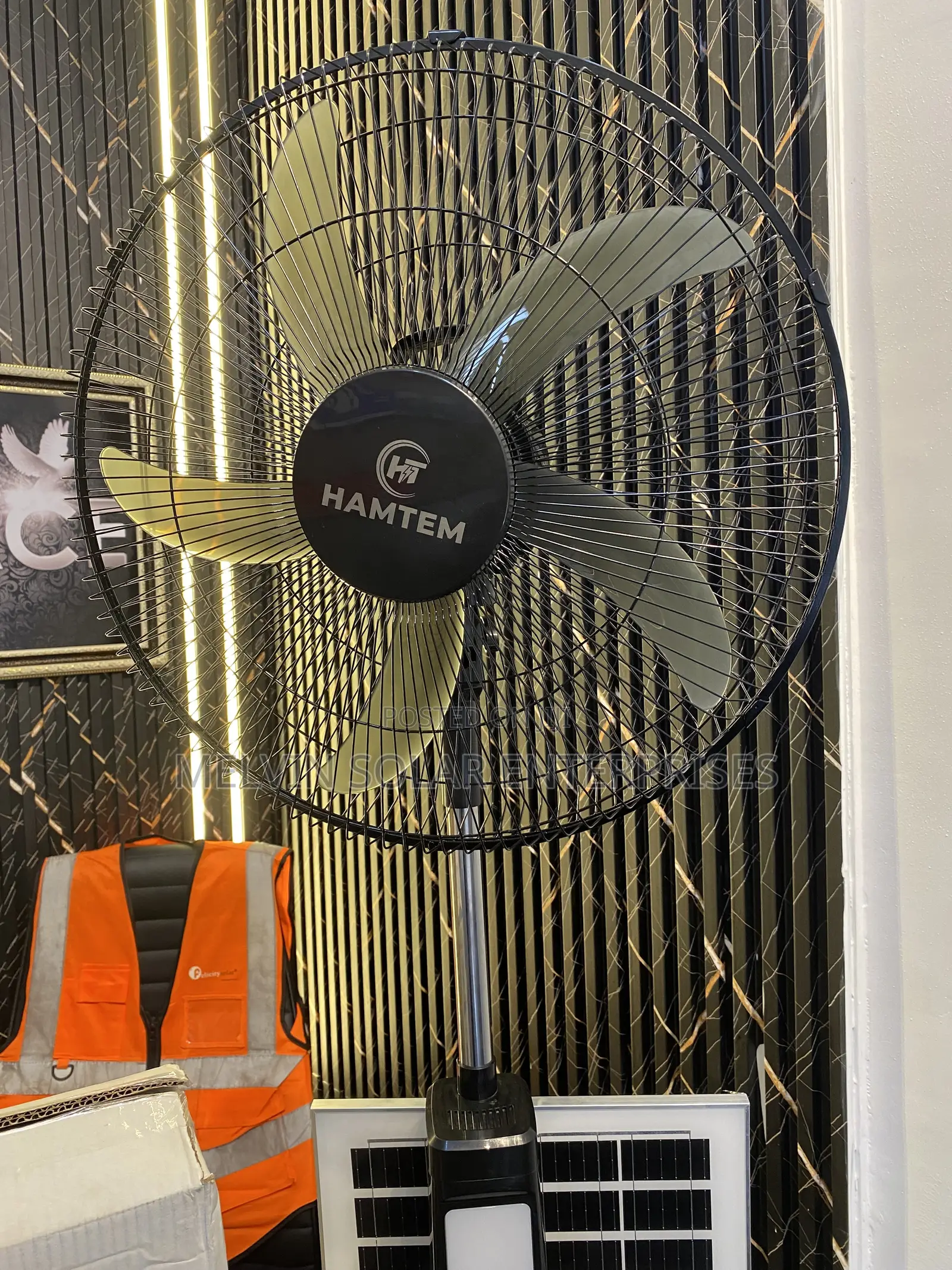 18inches Ac/Dc Hamtem Solar Standing Fan Available in Store Now Dm