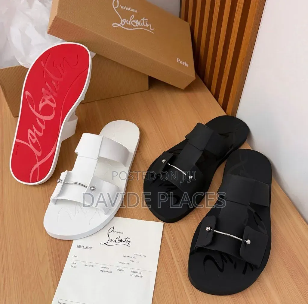 Original Quality Christain Louboutin Leather Slide