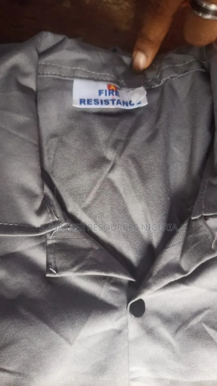 Fire Retardant Coverall Different Colors Available.