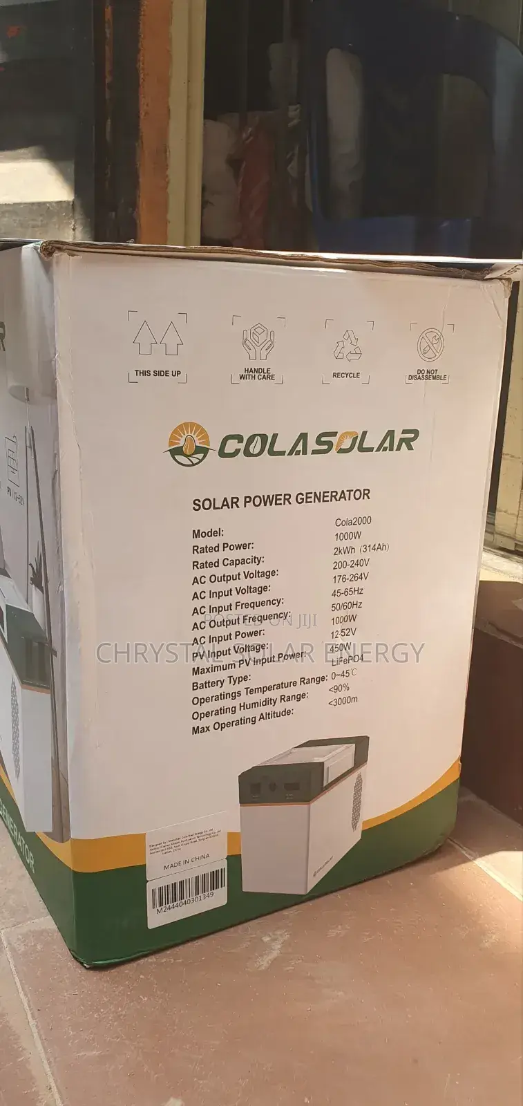 Cola 2000kwh 315a Battery Capacity Solar Generator With Dc Ac Charger