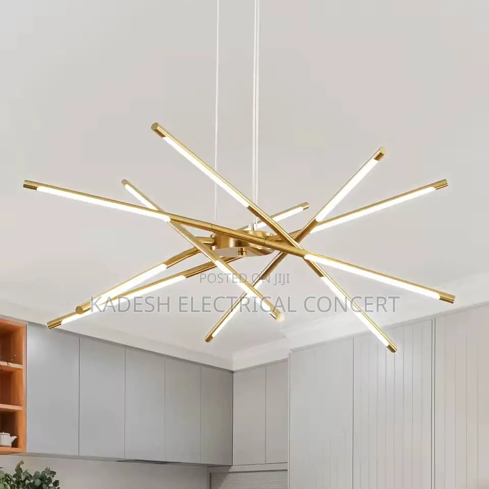 Nordic Modern Led Linear Chandelier Simple Stick Shape Pendant Light