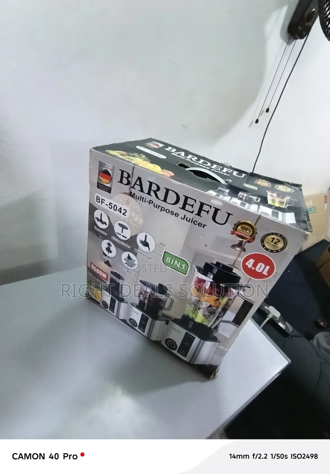 Bardefu 8-in-1 Food Processor and Juice Extractor