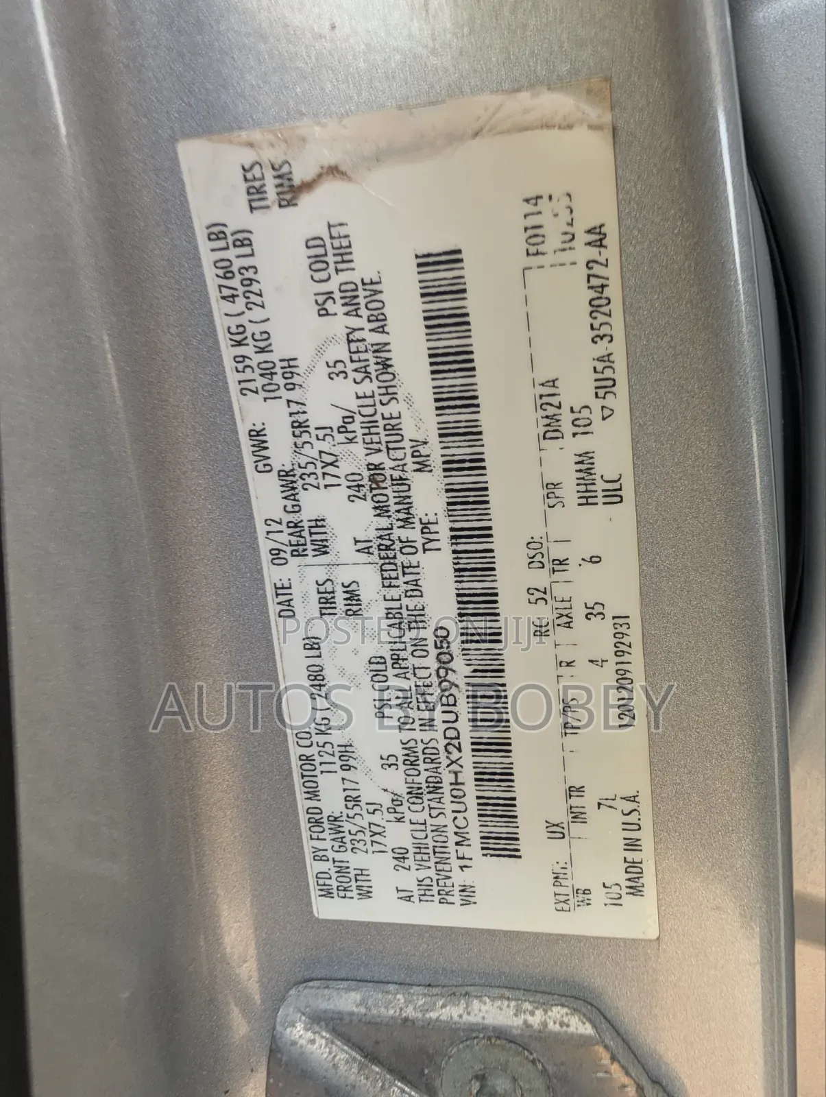 Ford Escape SE 2013 Silver