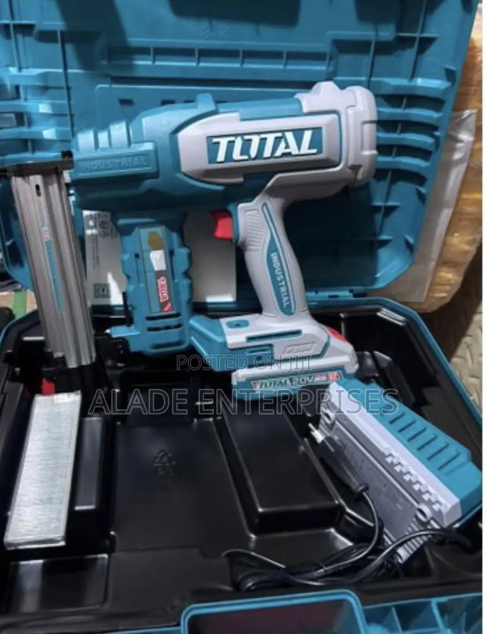 Total Cordless Brad Nailer 15mm to 50mm With Battery and Charger