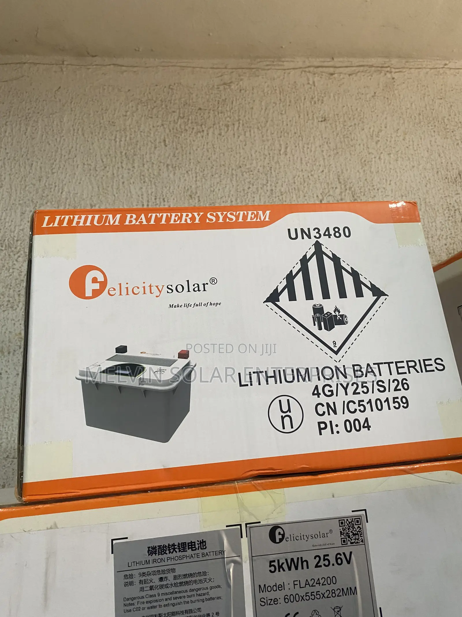 2.56kwh 12v Felicity Solar Lithium Ion Phosphate Batteries Available