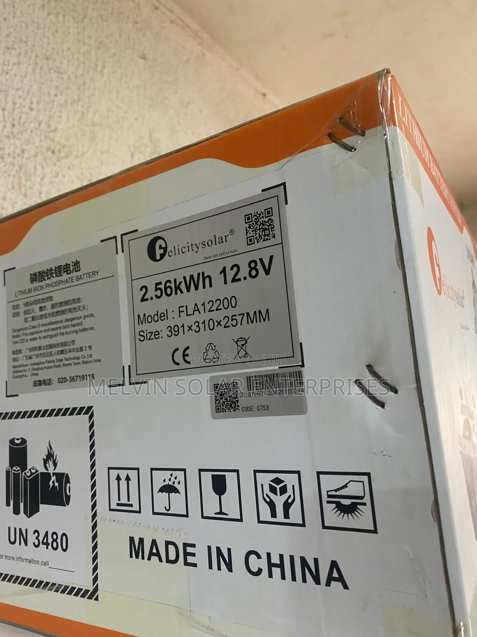 2.56kwh 12v Felicity Solar Lithium Ion Phosphate Batteries Available