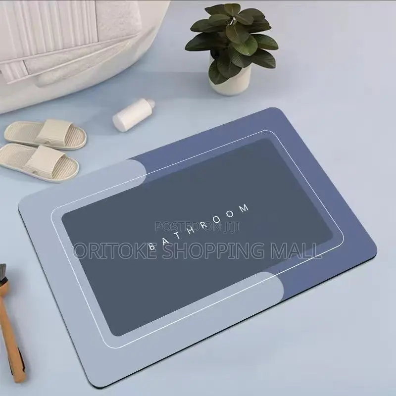 Big Bathroom Toilet Absorbent Bath Mat Carpet Non-Slip Foot Pad