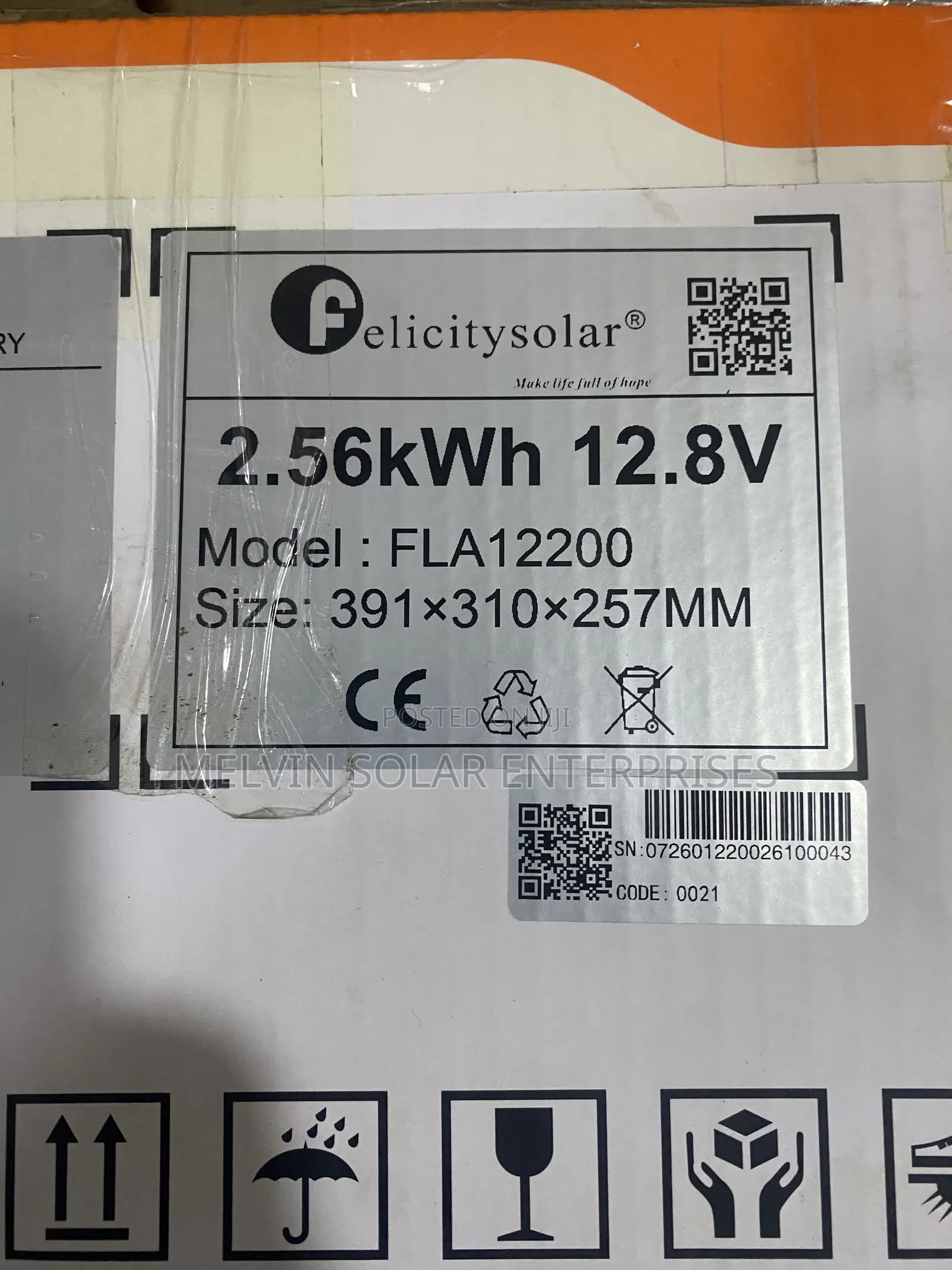 2.5kwh 12.8v Felicity Solar Lithium Ion Phosphate Batteries Available