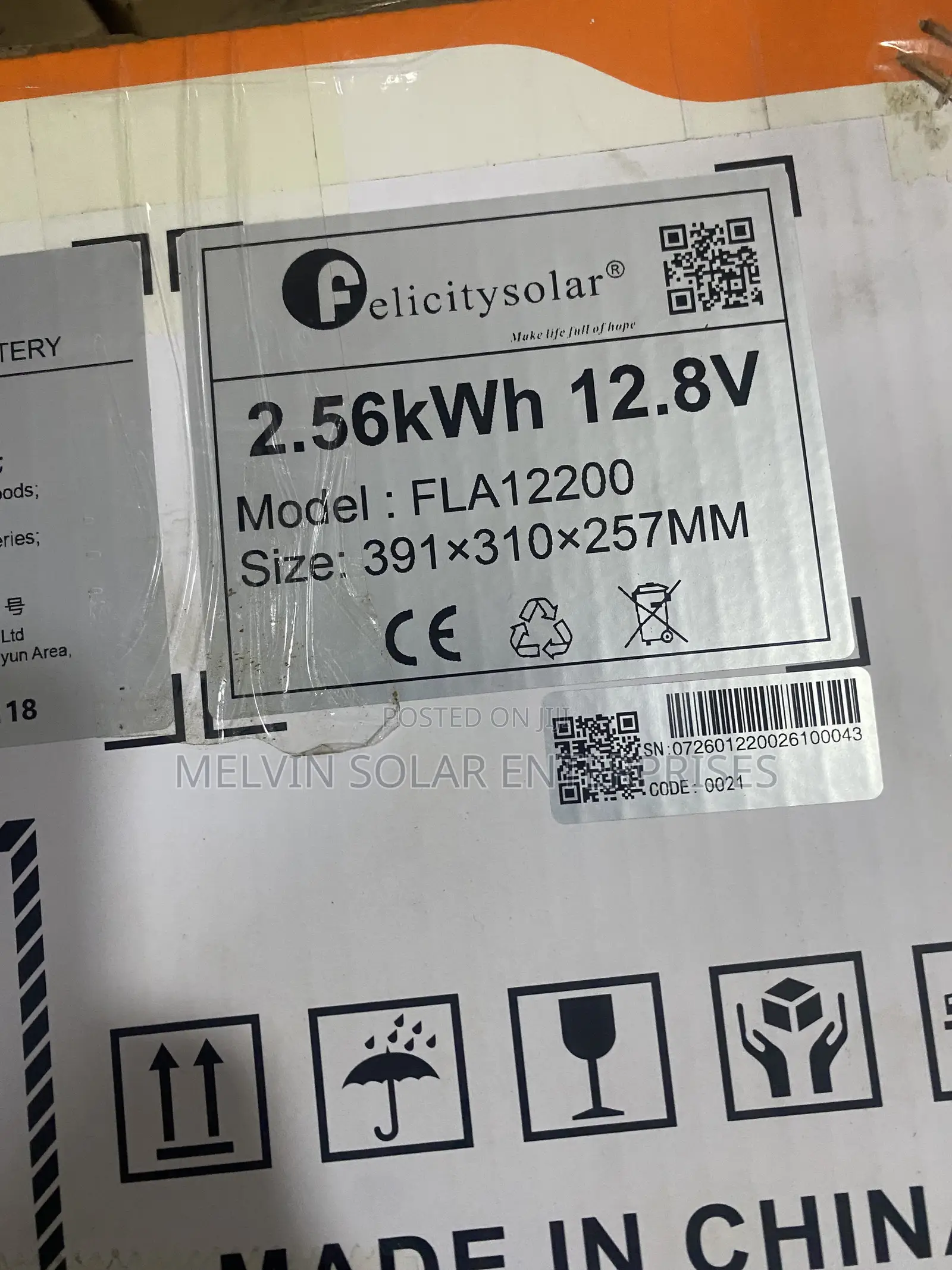 2.5kwh 12.8v Felicity Solar Lithium Ion Phosphate Batteries Available