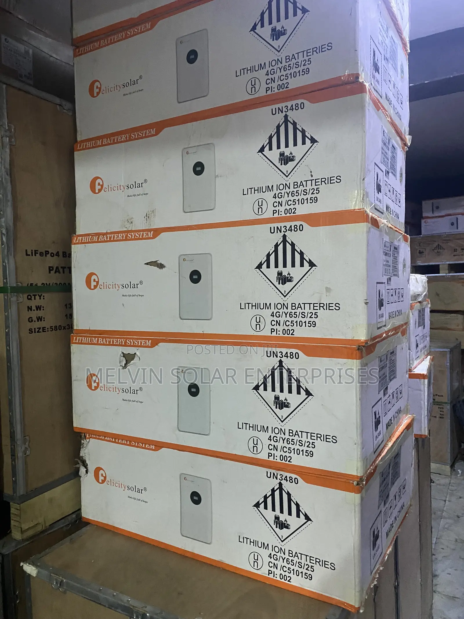 5kwh 51.2v Felicity Solar Lithium Ion Phosphate Batteries Available