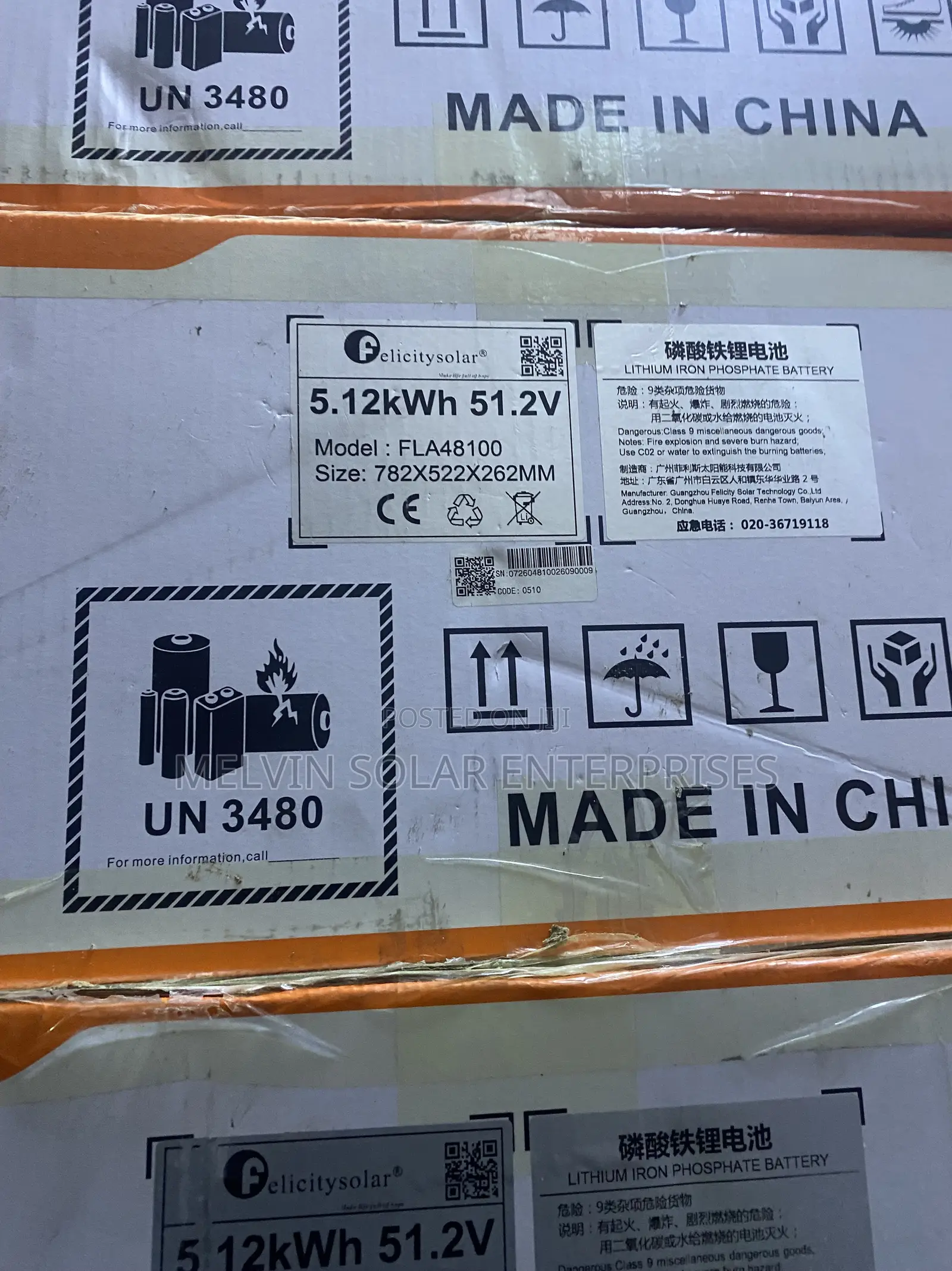 5kwh 51.2v Felicity Solar Lithium Ion Phosphate Batteries Available