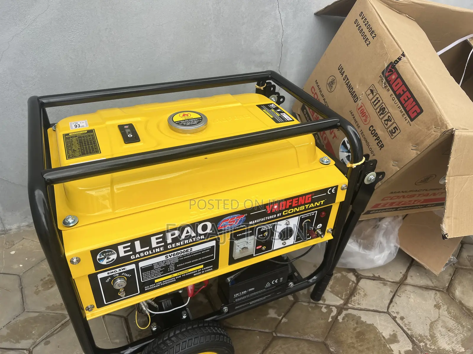 Elepaq 4.5kva Kick and Start Brand New