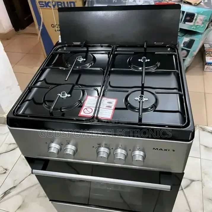 Maxi 4 Burners Anti Rust Standing Gas Cooker With Ovens