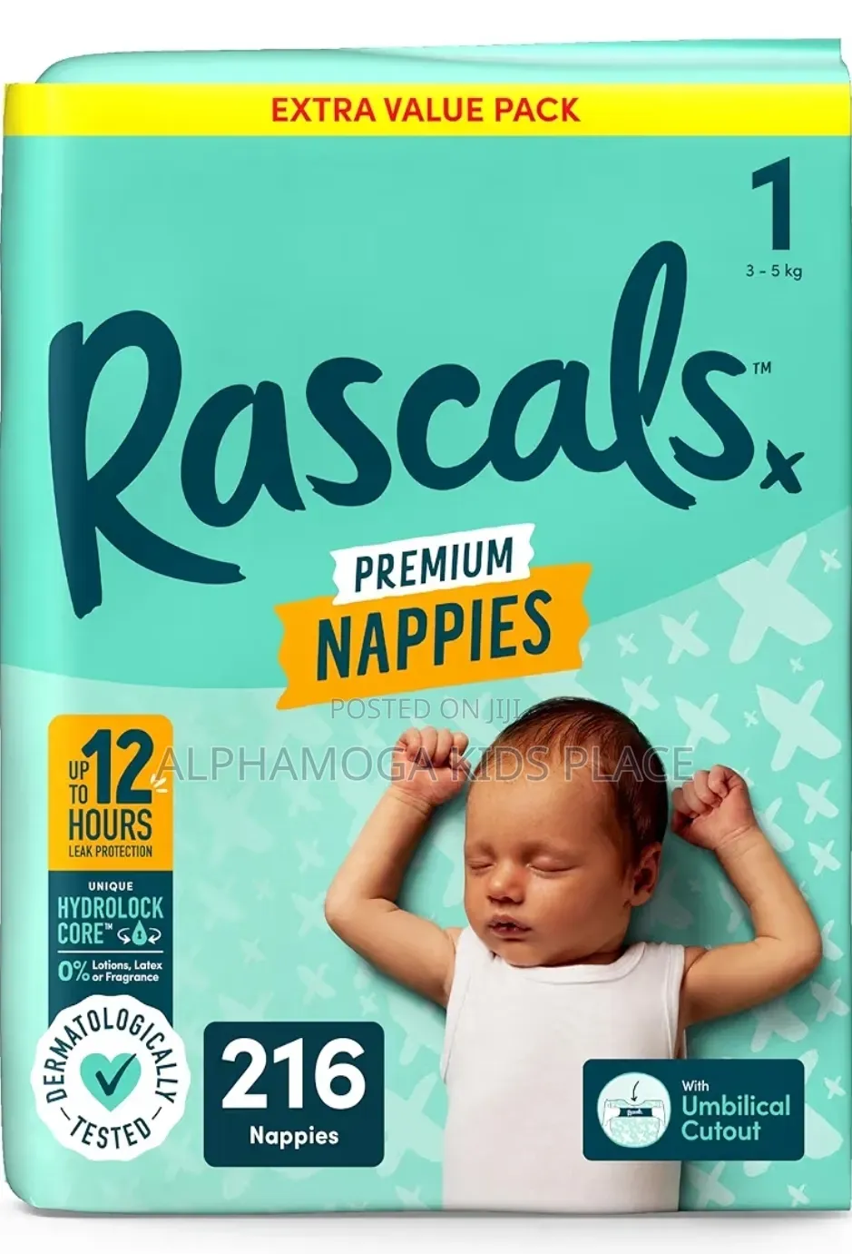 Rascals Premium Diaper Size 1 to 7