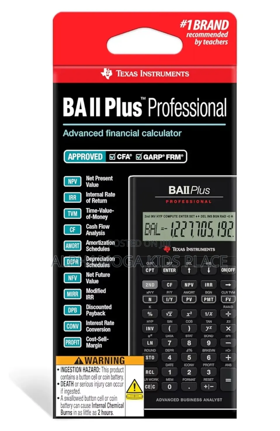 Texas Instrument Ii Plus Professional Calculator F