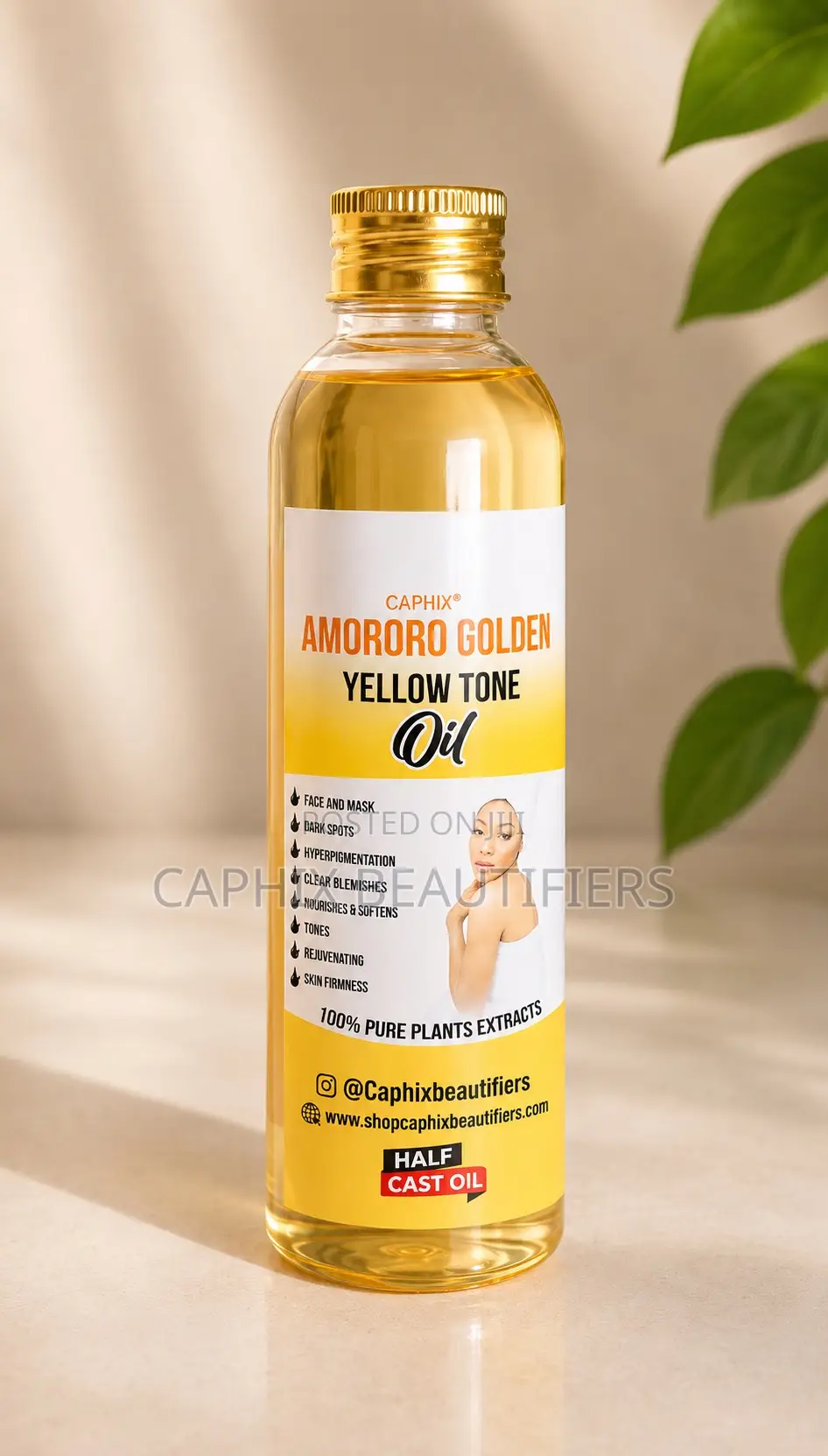 Amororo Golden Yellow Tone Oil Small