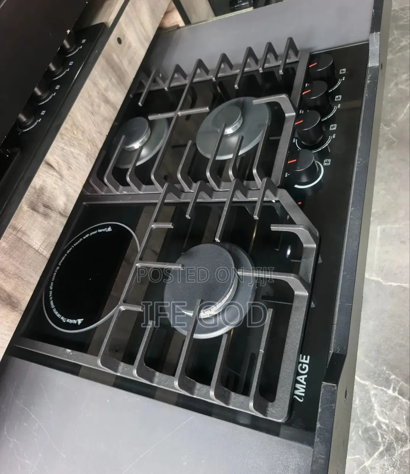Original Image Inbuilt Cabinet 3+1 Gas Electric Cooker Hob 60x60cm.