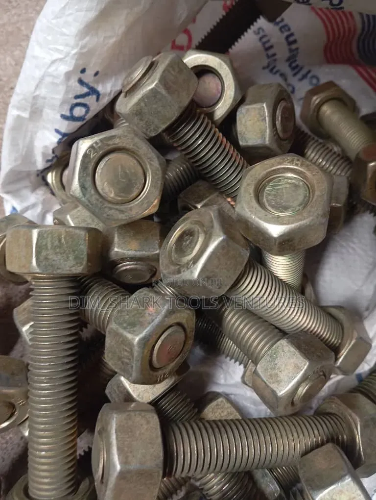 7/8"X130mm(5"Inch Length) Teflon Coated Stud Bolt/Nut