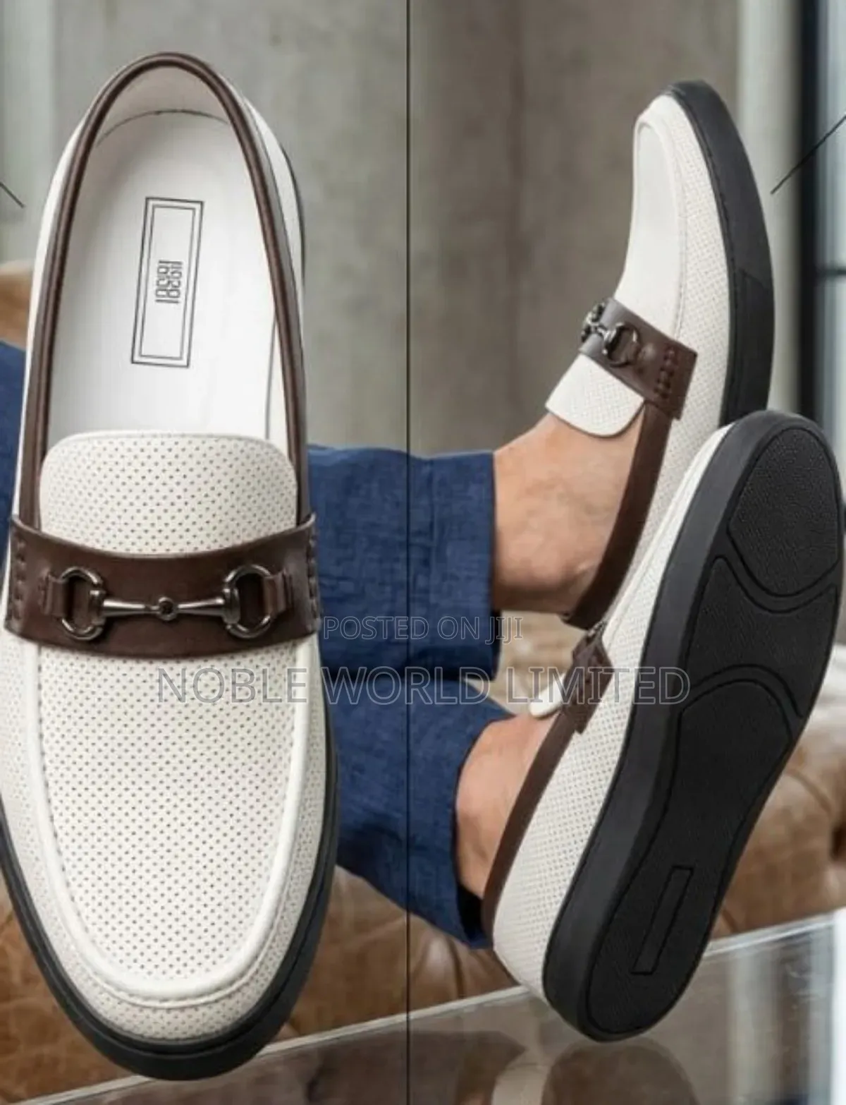 Brown/White Corporate Shoes Abl 7h