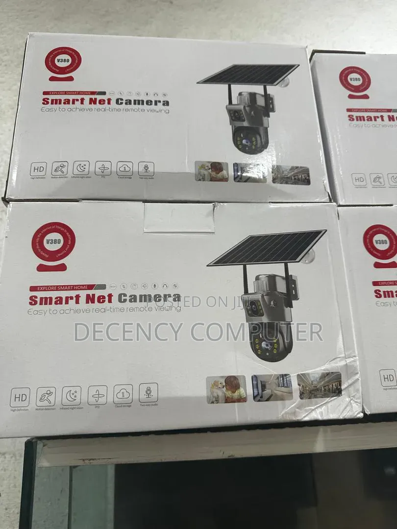 Double Lens Outdoor Solar CCTV Camera With Memory Card and Sim Card