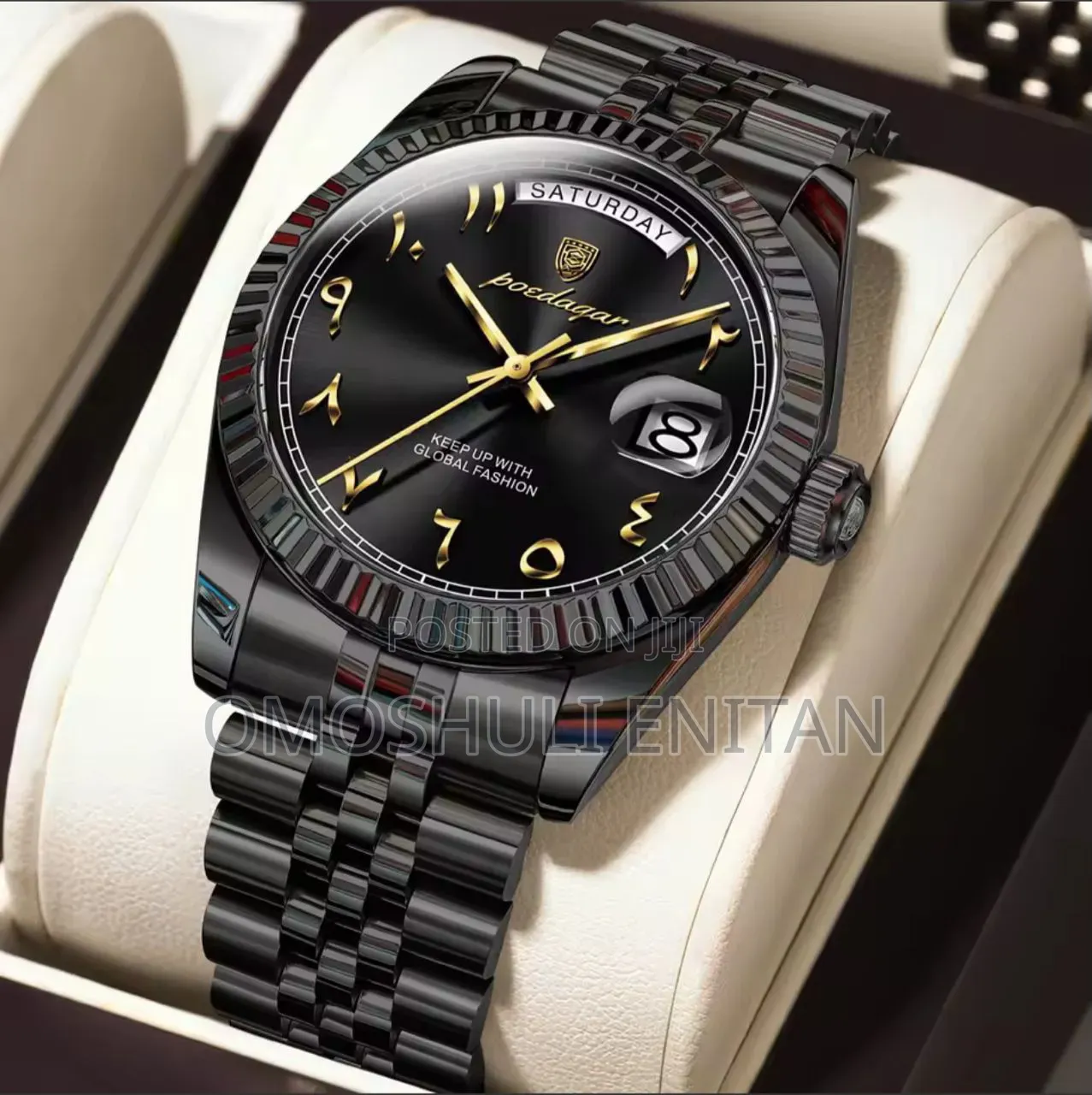 Poedagar Chain Watch.High Quality With Arabic Hour Marker