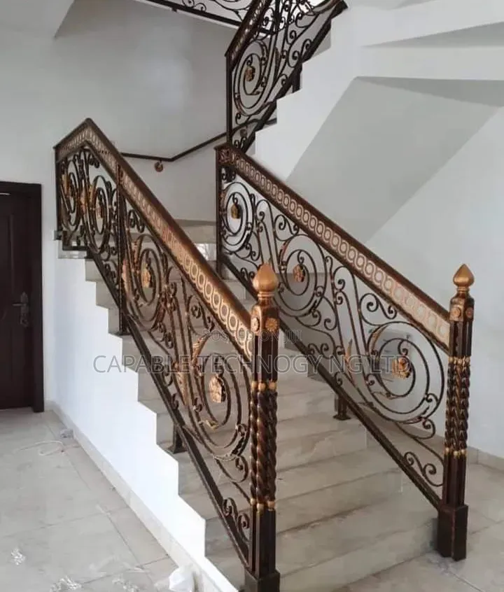 Beautiful Standard Wronght Iron Handrail Design