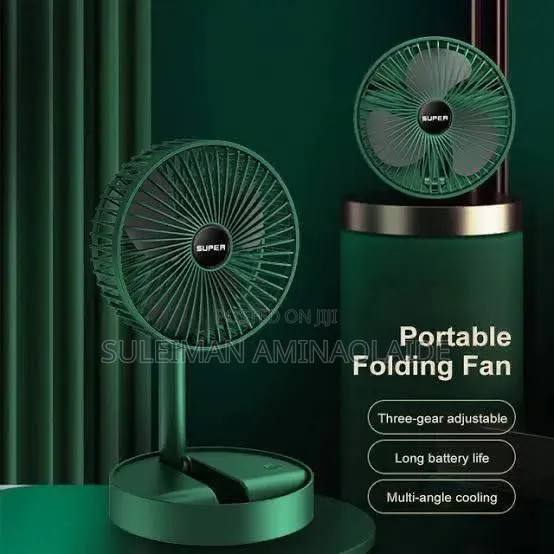Rechargeable Foldable Green Fan