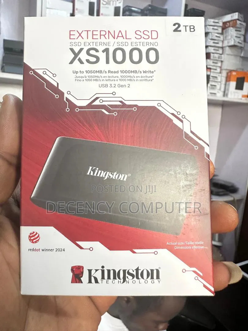 Kingston 2tb Xs1000 Usb-c 3.2 Gen 2 External Ssd (Black)