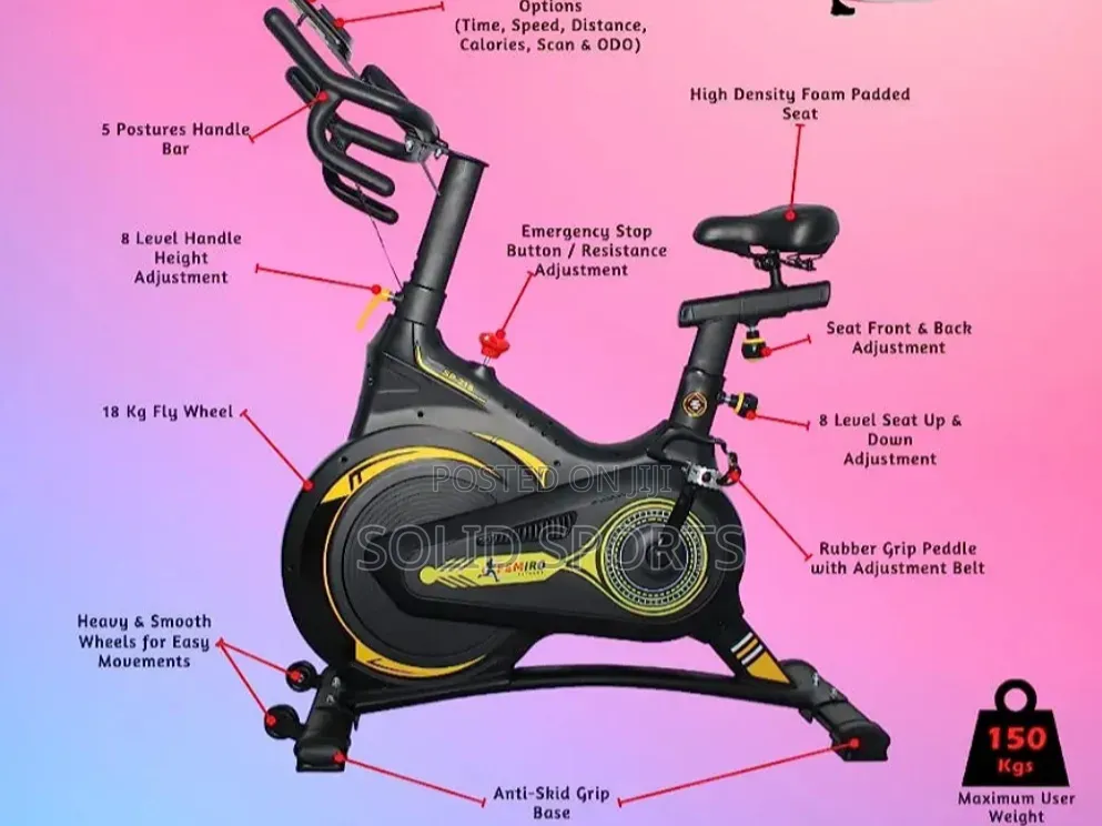 Semi-Commercial Spinning Exercise Bike
